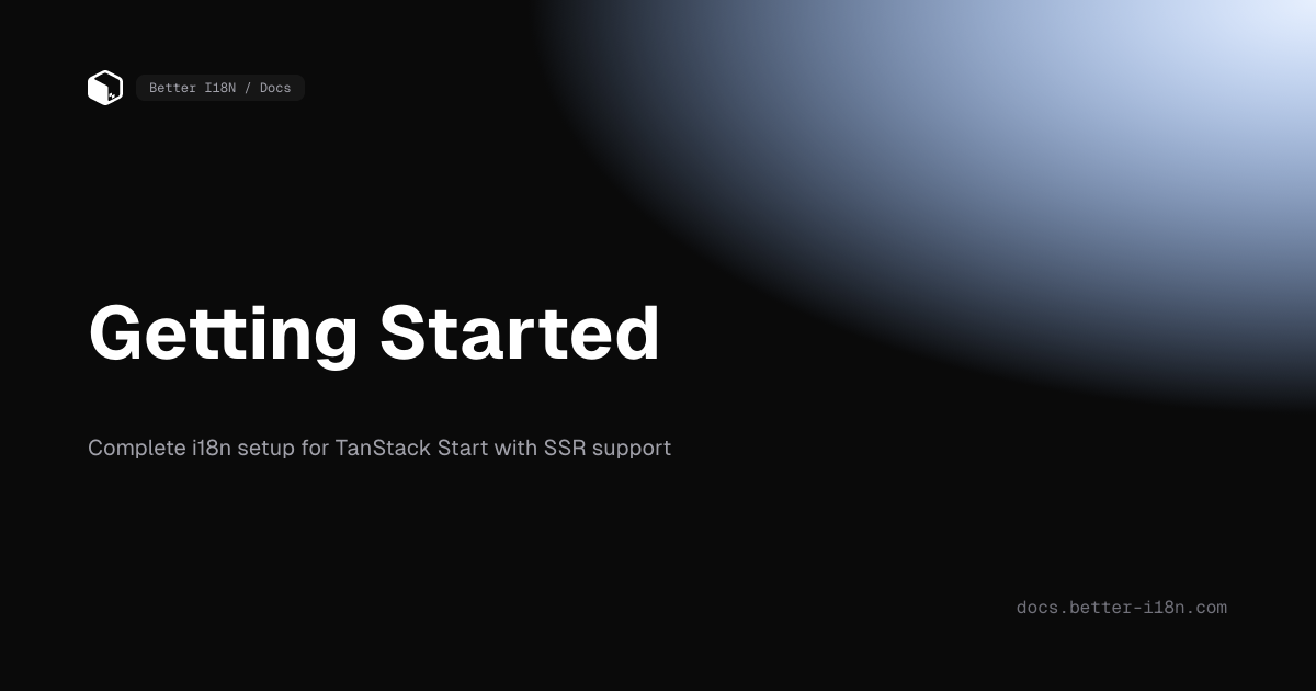 Getting Started - Better I18N