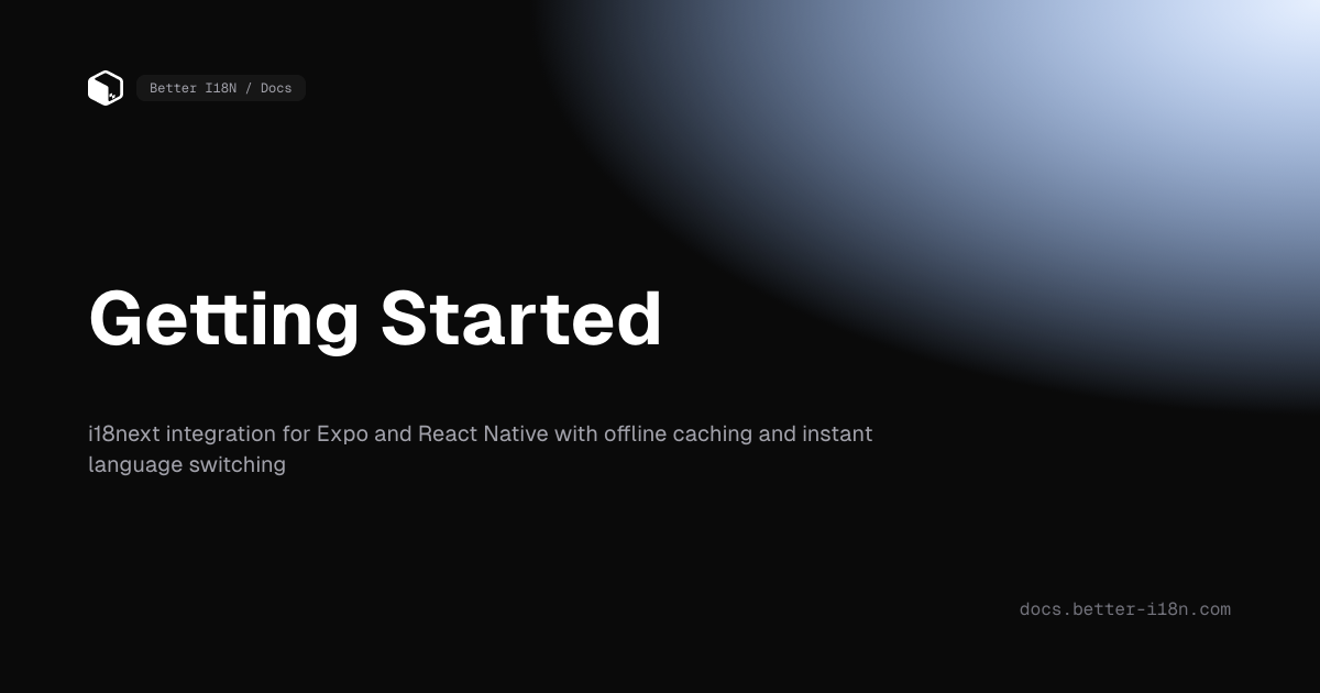 Getting Started - Better I18N