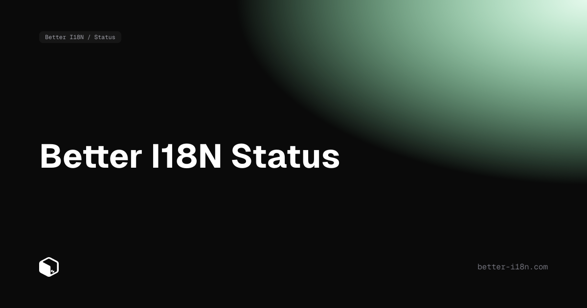 Better I18N Status